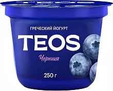 TEOS greek yogurt, blueberry, 2%, 250 g
