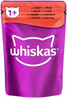 Whiskas wet cat food, beef, jele, 85 g
