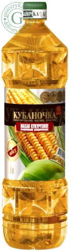 Kubanochka corn oil, 1 l