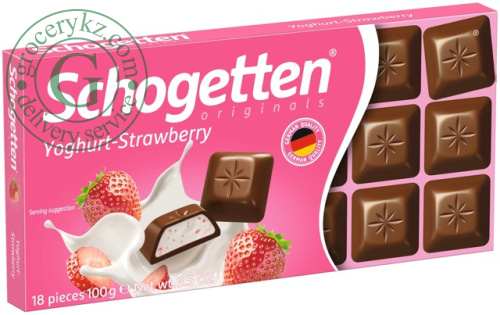 Schogetten chocolate, strawberry yogurt, 100 g