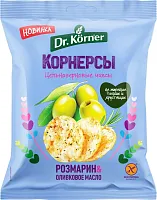 Dr. Korner rice and corn chips, rosemary and olive oil, 50 g