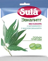 Sula candies, eucalyptus, 60 g