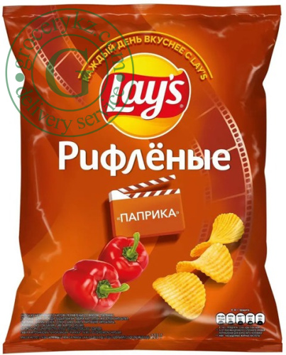 Lay's potato corrugated chips, paprika, 225 g