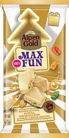 Alpen Gold Max Fun white chocolate, caramel, marmalade and dragee, 140 g