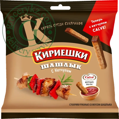 Kirieshki croutons, kebab and ketchup, 85 g