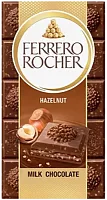 Ferrero Rocher milk chocolate bar, hazelnut, 90 g