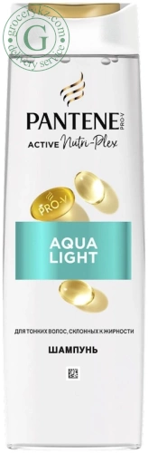 Pantene Pro-V Aqua Light shampoo for fine and oily hair, 400 ml