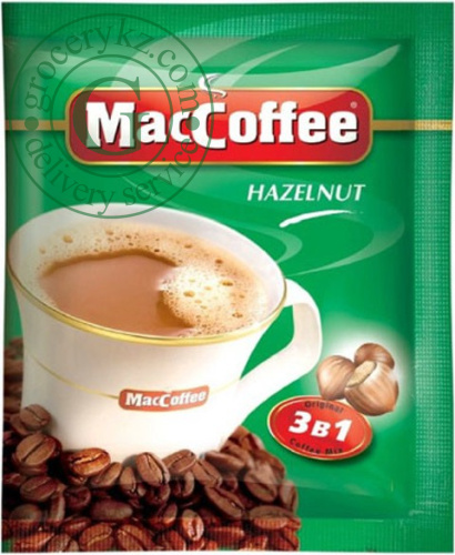 MacCoffee 3 in 1 coffee, hazelnut, 20 g