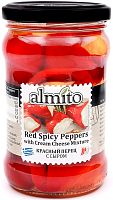Almito red spicy peppers with cream cheese, 320 ml