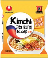 Nongshim Kimchi Ramen noodle soup, cheese flavor, 120 g