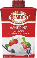 President whipping cream, 35%, 200 ml