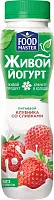 Foodmaster drinking live yogurt, strawberry and cream, 280 g