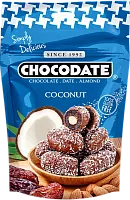 Chocodate chocolate-coated dates and almond coconut, 90 g