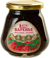 Arta raspberry and mint jam, 340 g