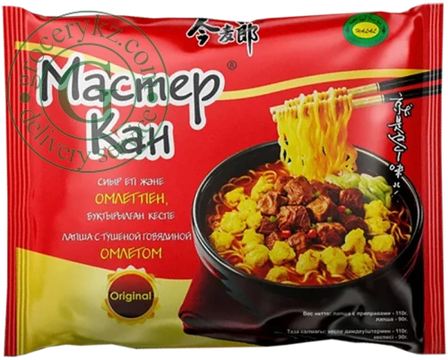 Master Khan beef noodles with eggs, 110 g