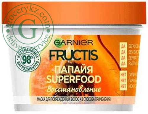 Fructis mask, for damaged hair, 390 ml