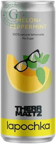 Lapochka lemonade, melon, melon and peppermint, 0.33 l