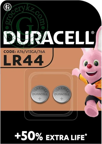 Duracell LR44 batteries, 2 pc