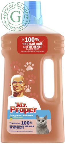 Mr.Proper floor cleaner, for houses with cats, 1000 ml