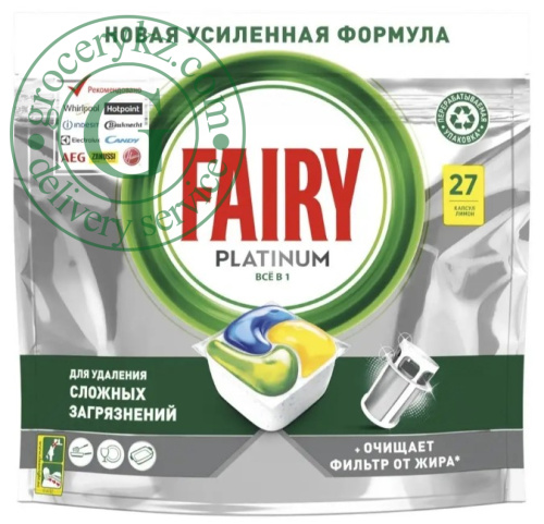 Fairy Platinum dishwasher tablets lemon, 27 tablets