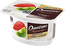 Danissimo curd yogurt, strawberry and kiwi, 110 g