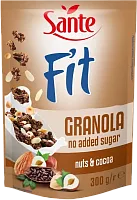 Sante Fit granola, nuts and cocoa, 300 g