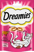 Dreamies dry cat food, beef, 30 g