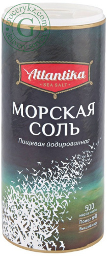 Atlantika sea iodized salt, 500 g