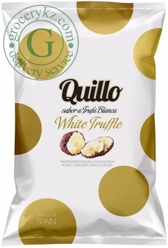 Quillo potato chips, white truffle, 130 g