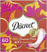 Discreet DEO multiform panty liners, summer fresh, 60 pc
