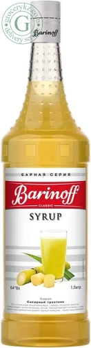 Barinoff beverage syrup, cane sugar, 1 l