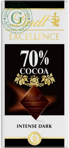 Lindt Excellence chocolate, 70% cacao, 100 g