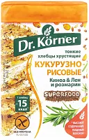 Dr. Korner corn-rice crispbread, quinoa, flax and rosemary, 100 g
