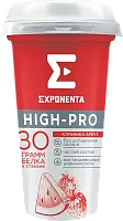 Exponenta high-protein milk drink, strawberry and watermelon, 250 g