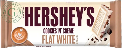 Hershey's Cookies n Creme Flat White chocolate, 90 g