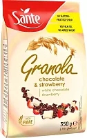 Sante granola with chocolate and strawberry, 350 g