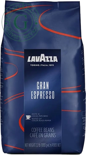 Lavazza Gran Espresso coffee beans, flow pack, 1000 g