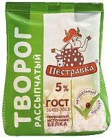 Pestravka cottage cheese, crumbly, 5%, 300 g