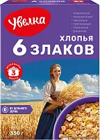 Uvelka flakes of 6 cereals, 350 g