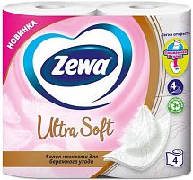 Zewa Exclusive toilet paper, ultra soft , (4 in 1)