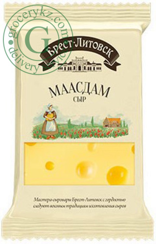 Brest Litovsk Maasdam semi hard cheese, 200 g