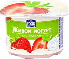 Foodmaster live yogurt, strawberry, 110 g