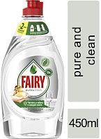 Fairy Pure and Clean dish washing liquid dish soap, 450 ml