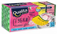 Qualita Bubble Effect dishwash sponge, 5 pc