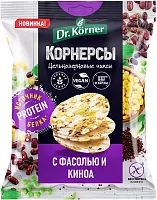 Dr. Korner wholegrain chips, beans and quinoa, 50 g
