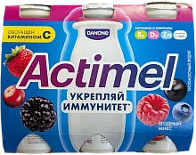 Actimel yogurt, drinking, berry mix, 2.5%, 570 g