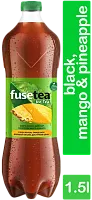 Fuse-Tea black ice tea, mango and pineapple, 1.5 l