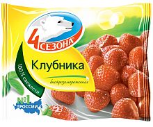 4 sezona frozen strawberries, 300 g