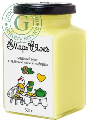 Mar&Jazh honey mousse with green tea and ginger, 300 g