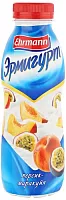 Ermigurt drinking yogurt, peach and passion fruit, 420 g